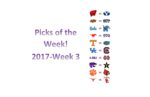 2017 Week 3 Picks