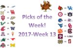 2017 Week 13 Picks